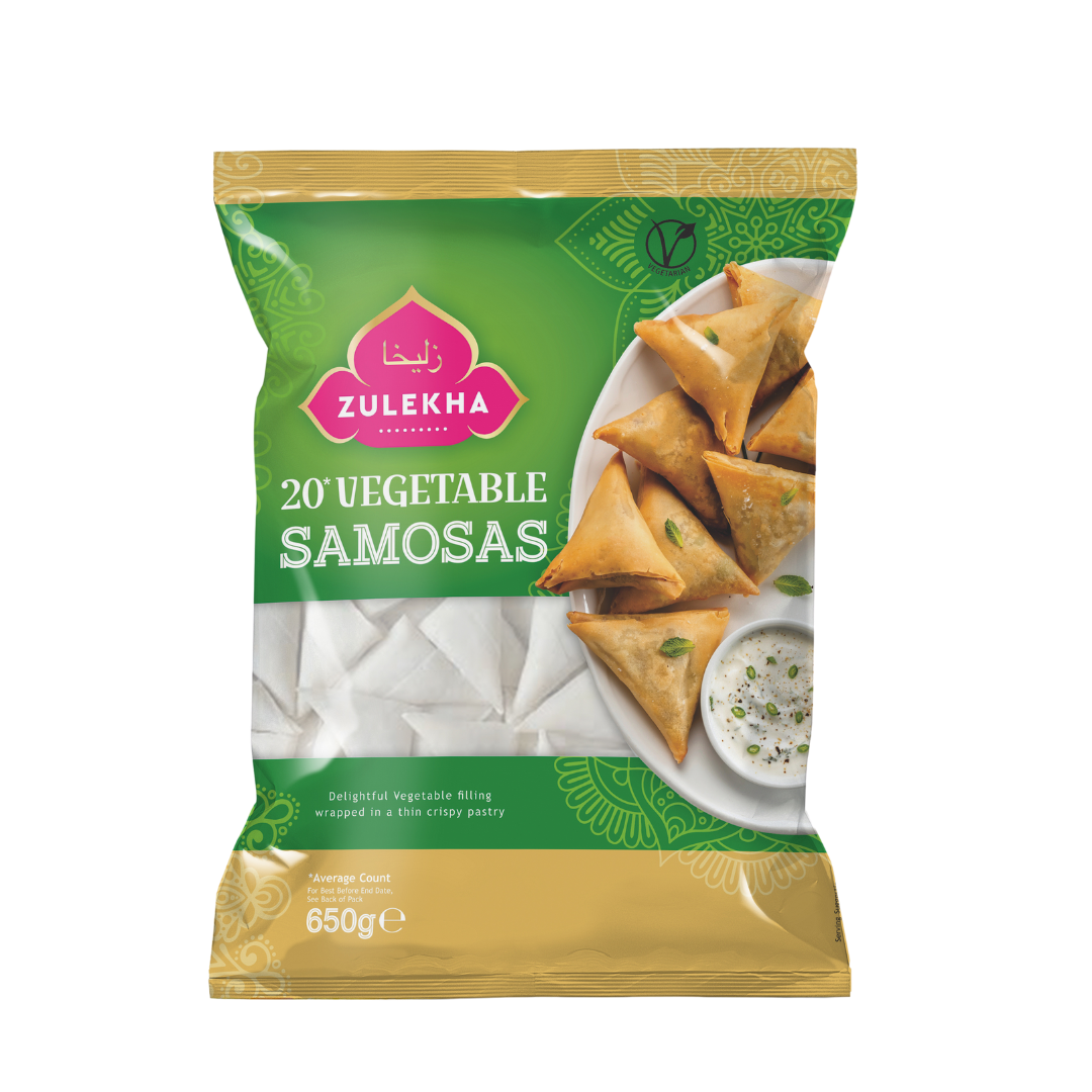 20 Vegetable Samosa 650g – Zulekha