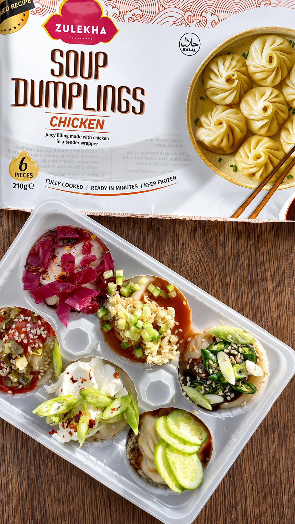 6 Dumplings. 6 Completely Different Flavours.