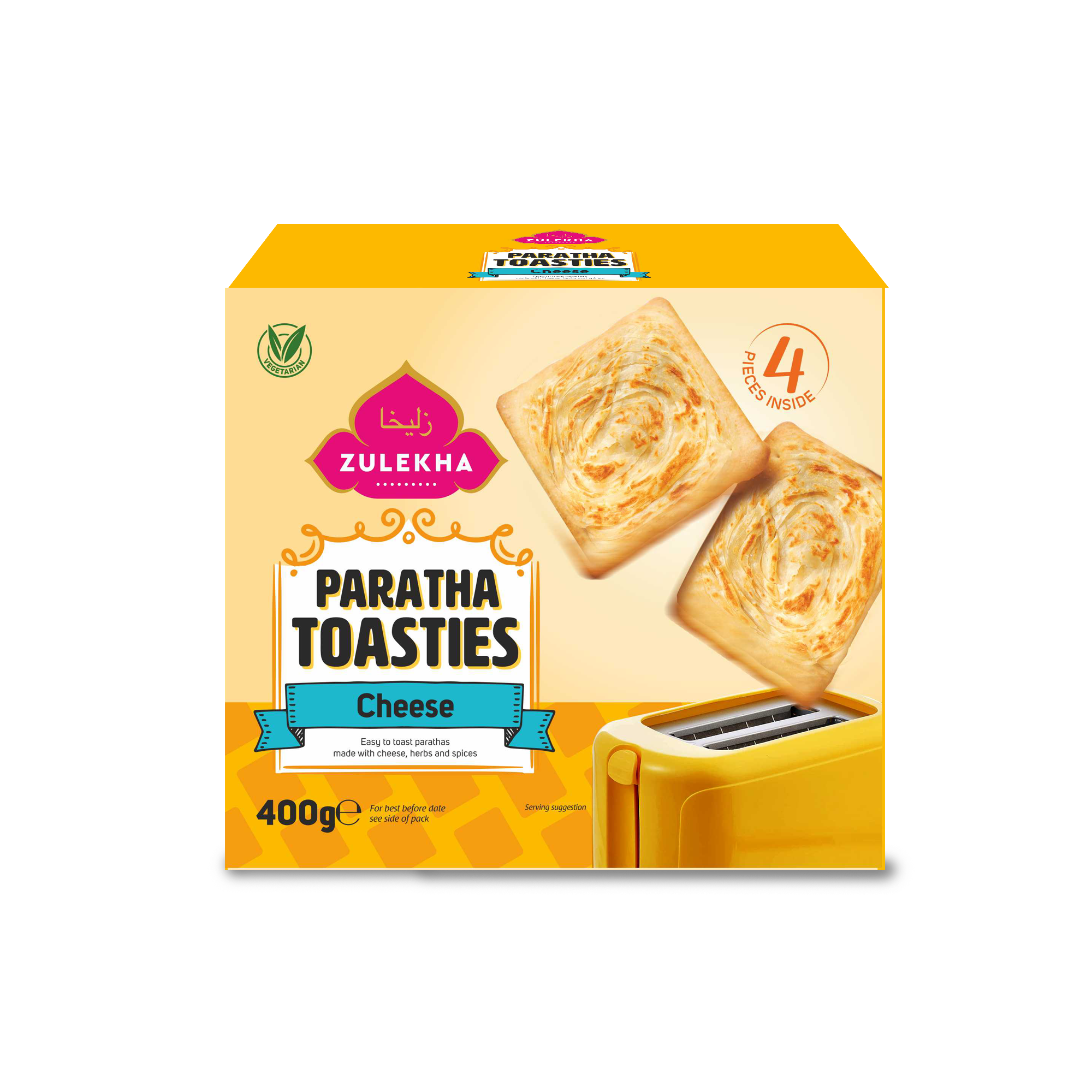 Cheese Paratha Toasties