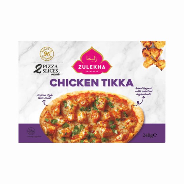 Chicken Tikka Pizza Slices