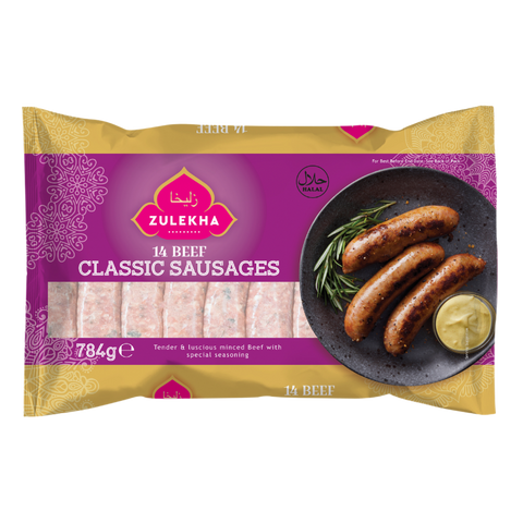 14 Beef Sausage Classic 784g